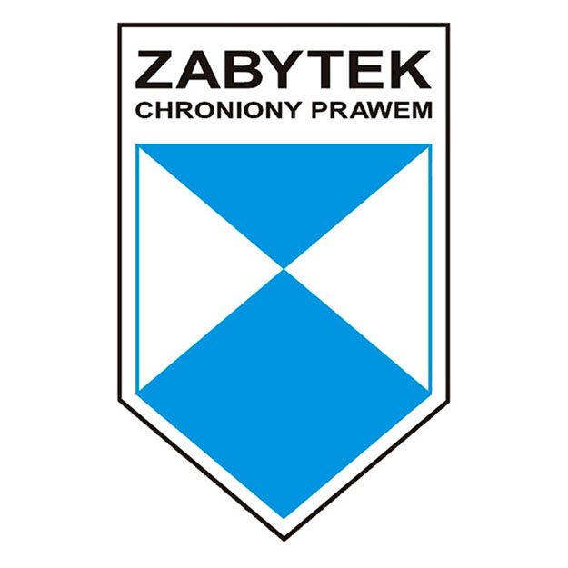 Wzór Znaku Błękitnej Tarczy - „ZABYTEK CHRONIONY PRAWEM”