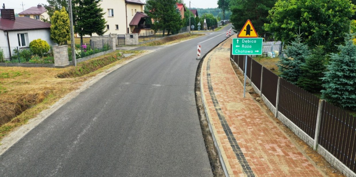 II etap budowy chodnika w Głowaczowej dobiega końca
